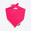 HUFT Desi Glam Knot Bandana For Dog - Pink - Heads Up For Tails