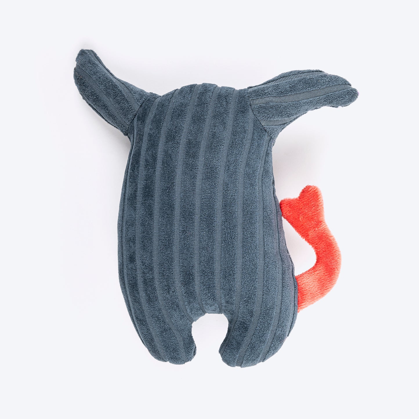 HUFT Chompzilla Squeaky Plush Toy For Dog - Dark Grey - Heads Up For Tails