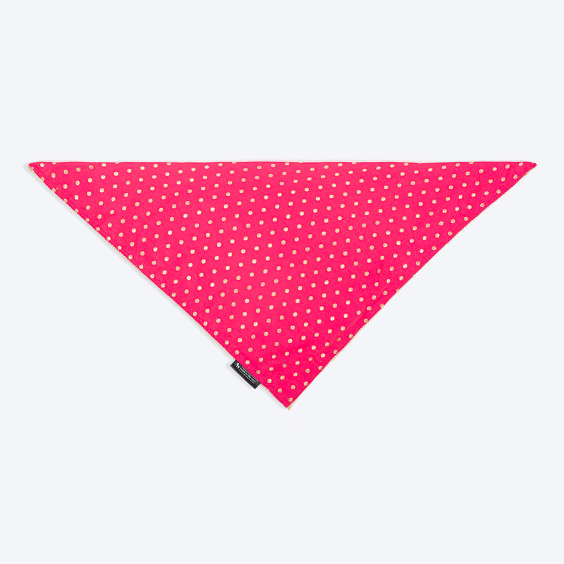 HUFT Desi Glam Knot Bandana For Dog - Pink - Heads Up For Tails