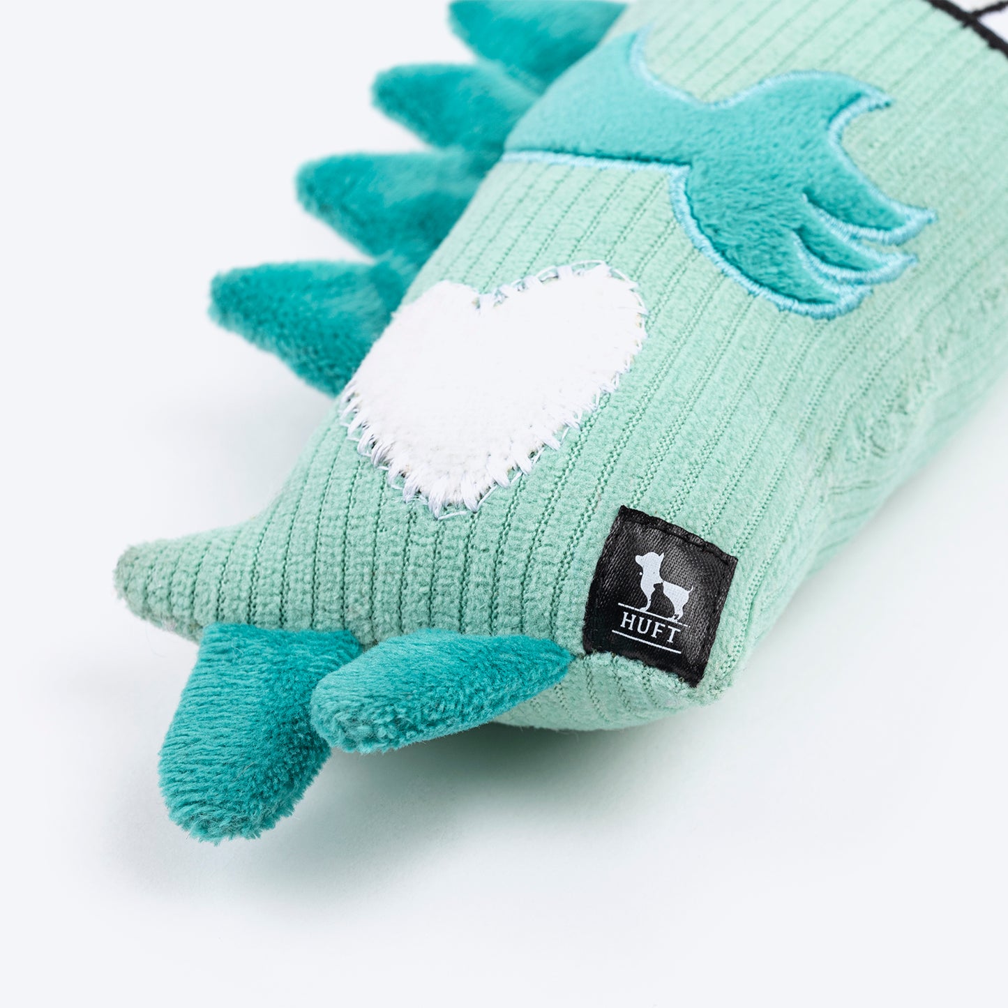 HUFT Cookie Nomster Squeaky Plush Toy For Dog - Light Turquoise - Heads Up For Tails
