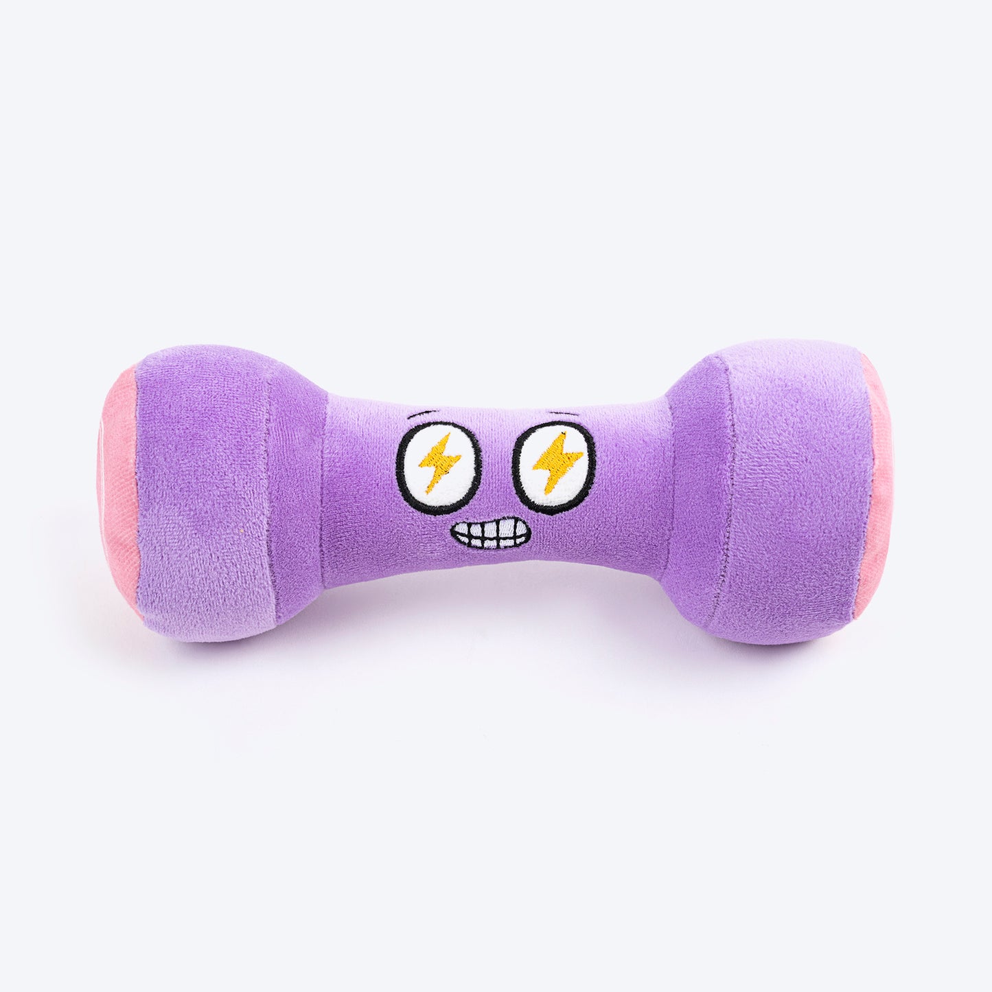 HUFT Pawmbell Squeaky Plush Toy For Dog - Purple - Heads Up For Tails