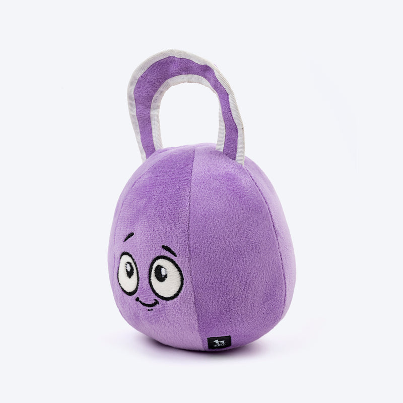 HUFT Pumped Puppers Squeaky Plush Toy For Dog - Purple - Heads Up For Tails