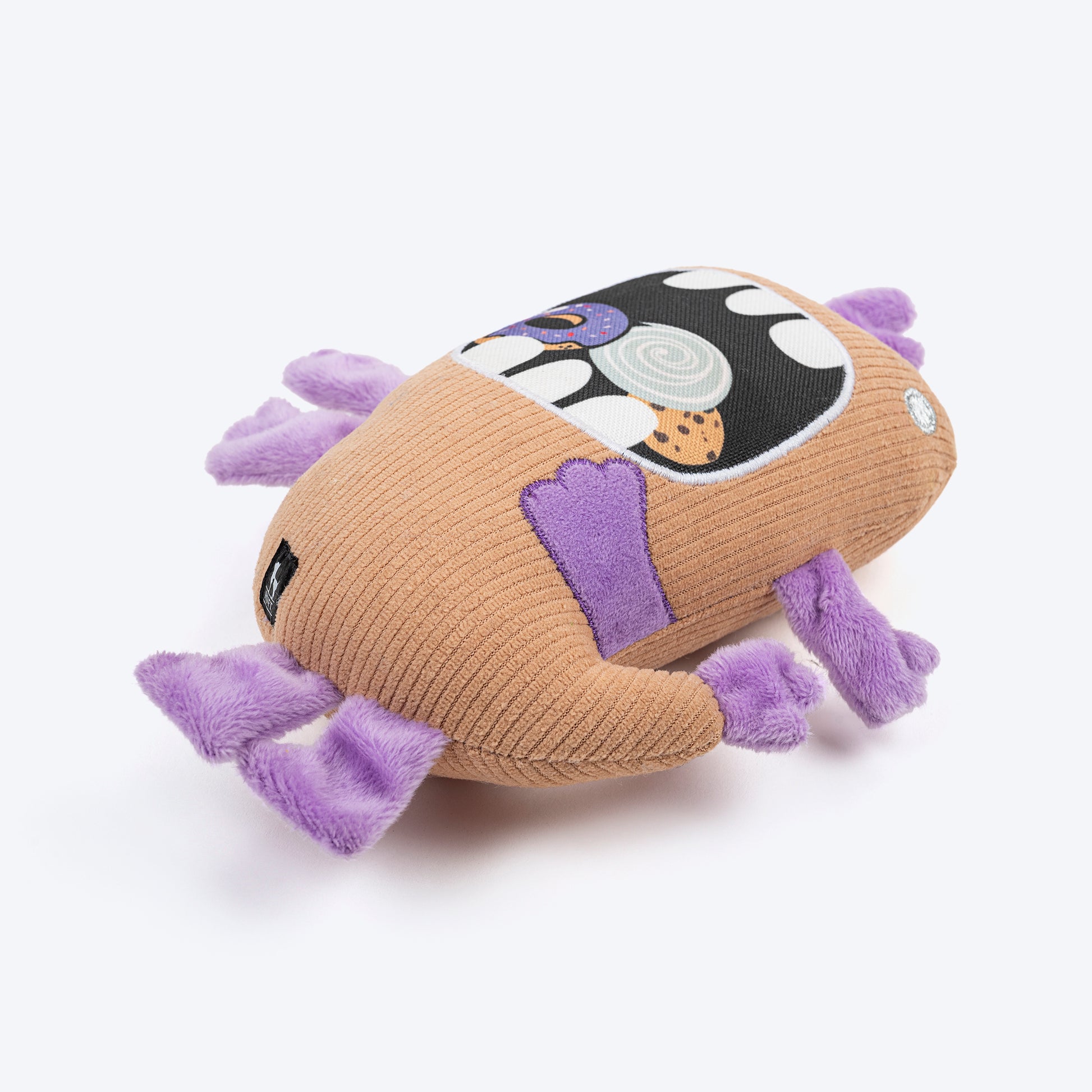 HUFT Biskit Beast Squeaky Plush Toy For Dog - Beige - Heads Up For Tails