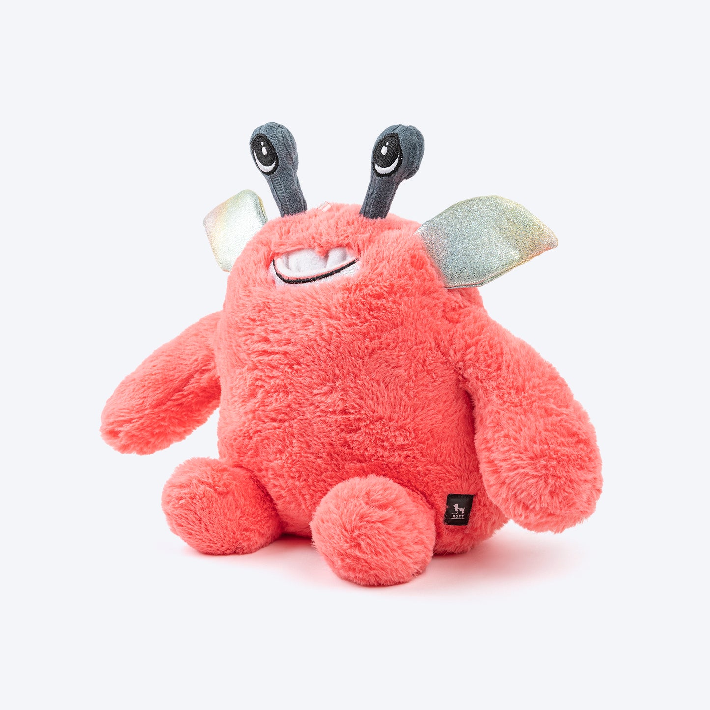 HUFT Pinka-Boo Squeaky Cuddle Plush Toy For Dog - Pink - Heads Up For Tails
