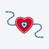 HUFT Dil Se Raksha Tie Rakhi For Dog & Cat - Red - Heads Up For Tails