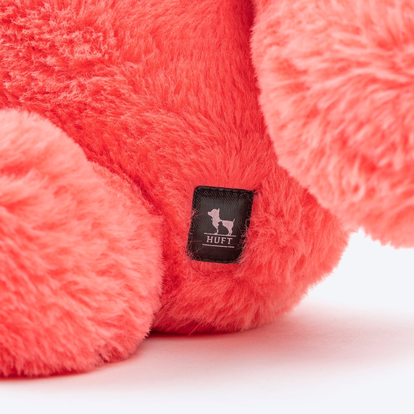 HUFT Pinka-Boo Squeaky Cuddle Plush Toy For Dog - Pink - Heads Up For Tails