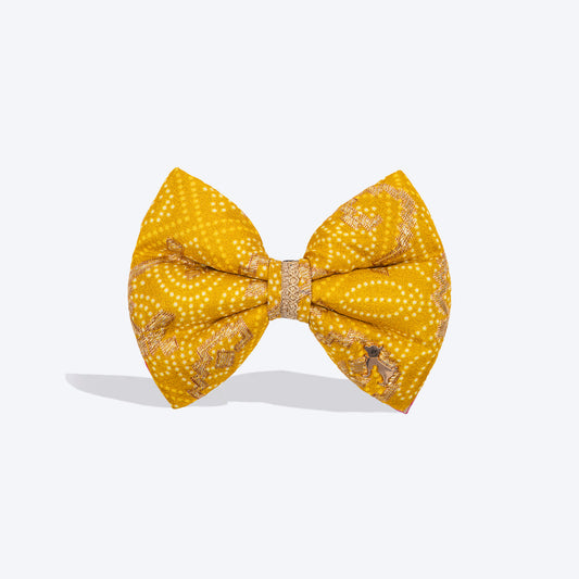 HUFT Noori Bow Tie For Dog - Yellow - Heads Up For Tails