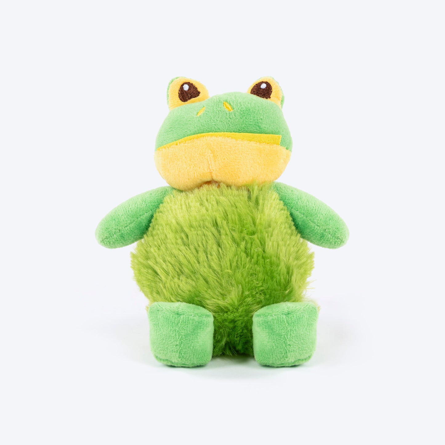 TLC Snuggle Frog Squeaky Plush Toy For Puppies & Small Dogs - Green - Heads Up For Tails