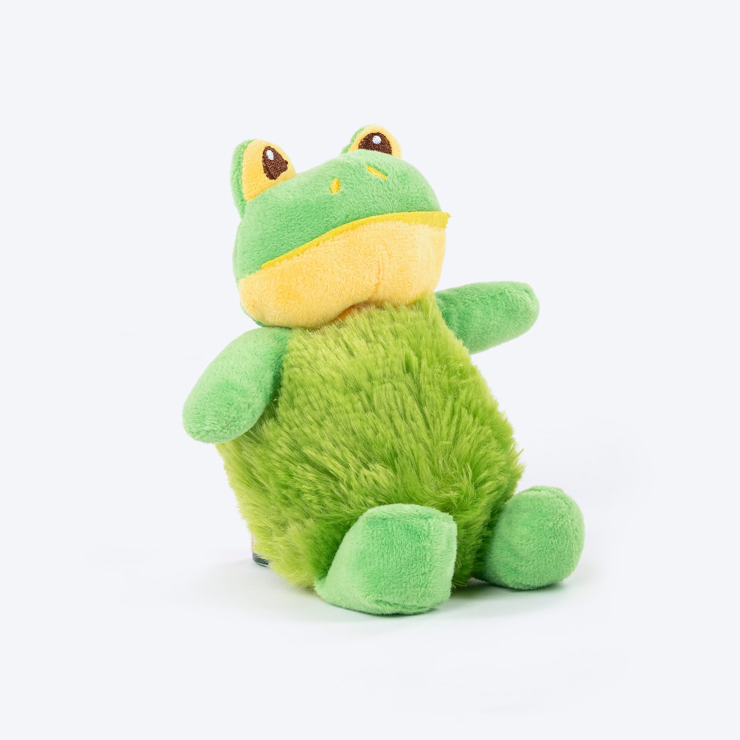 TLC Snuggle Frog Squeaky Plush Toy For Puppies & Small Dogs - Green - Heads Up For Tails