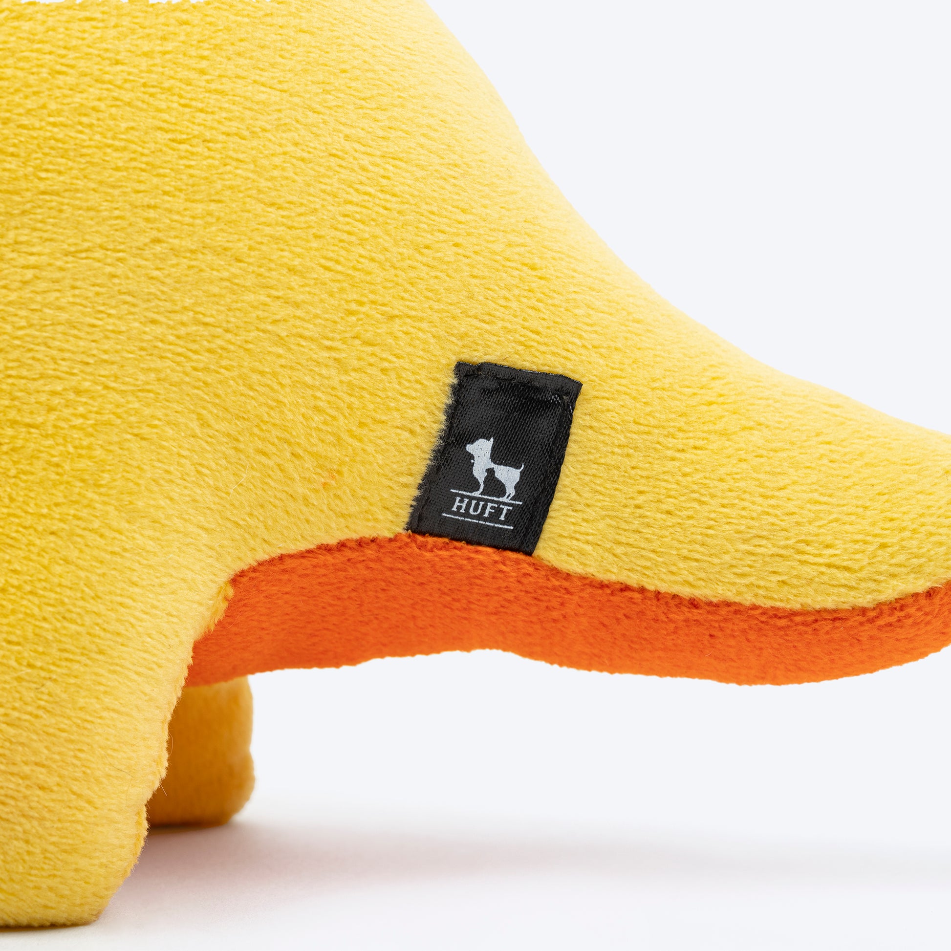 HUFT Triceratoopsie Squeaky Plush Toy For Dog - Yellow - Heads Up For Tails
