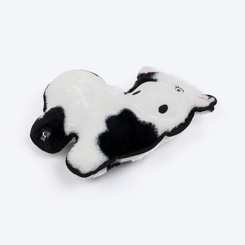 HUFT Mister Mooster Squeaky Cuddle Plush Toy For Dog - Black & White - Heads Up For Tails