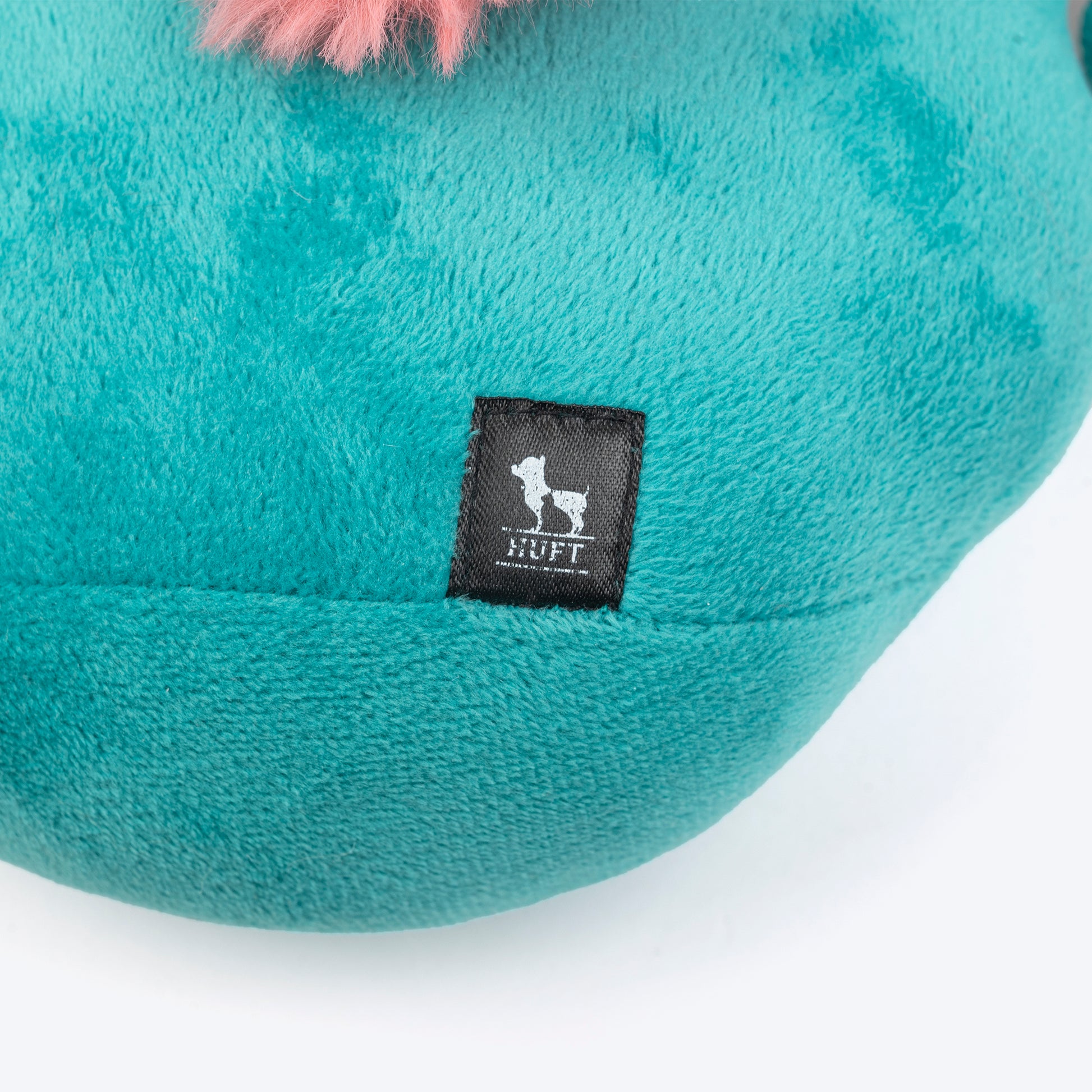 HUFT Missy Sea Horsie Squeaky Plush Toy For Dog - Green - Heads Up For Tails