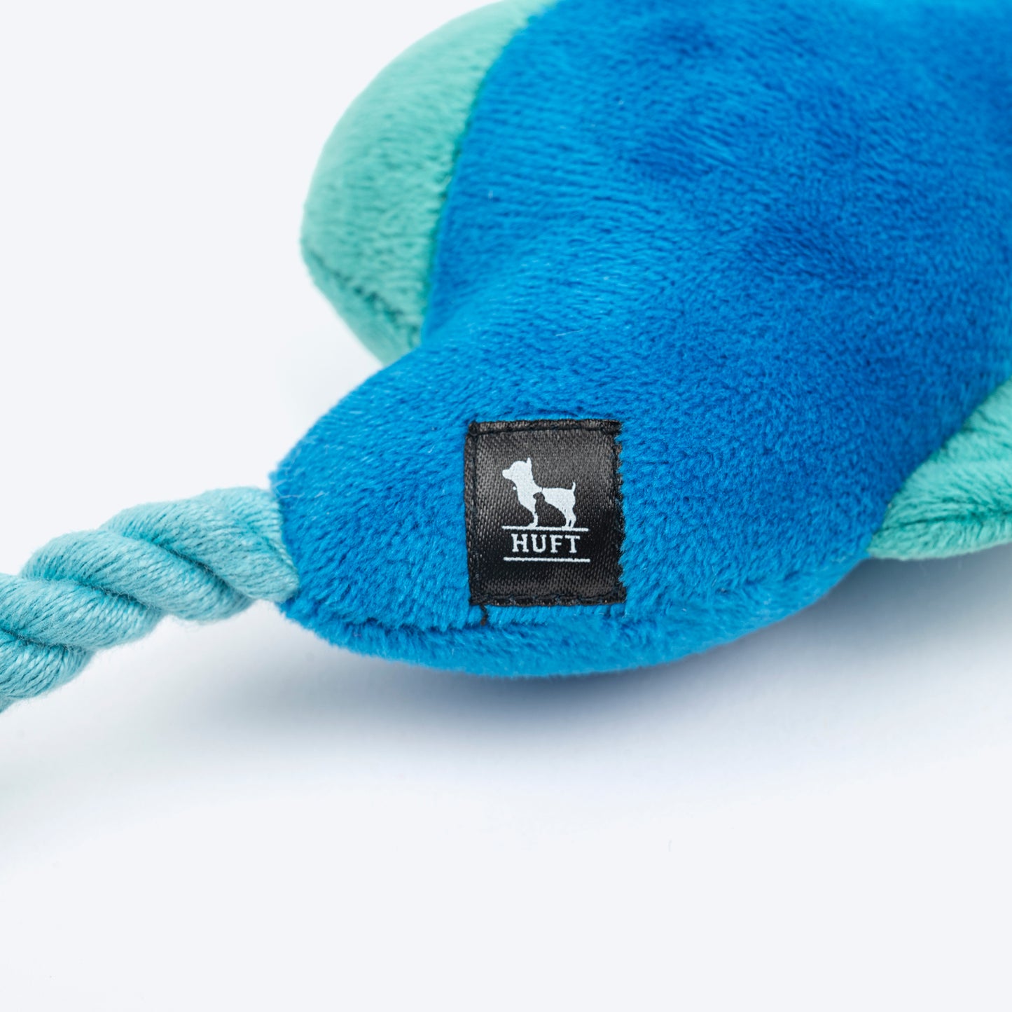 HUFT Sea Horsin Around Squeaky Plush Toy For Dog - Blue - Heads Up For Tails