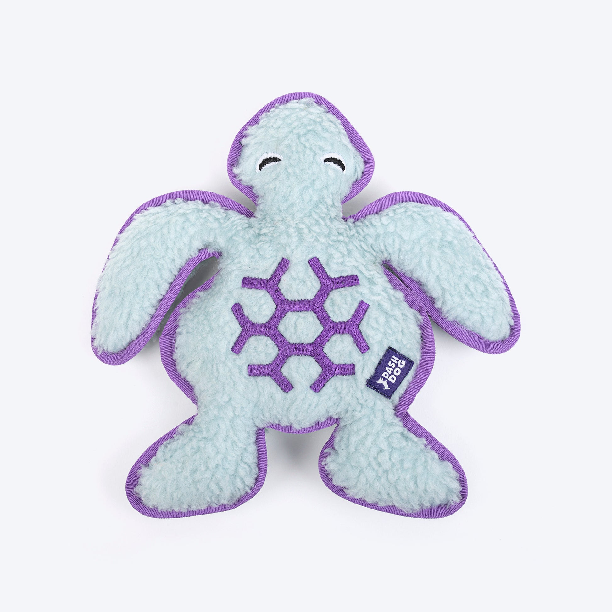 Dash Dog Tortie The Turtle Squeaky Plush Toy For Dog - Green - Heads Up For Tails