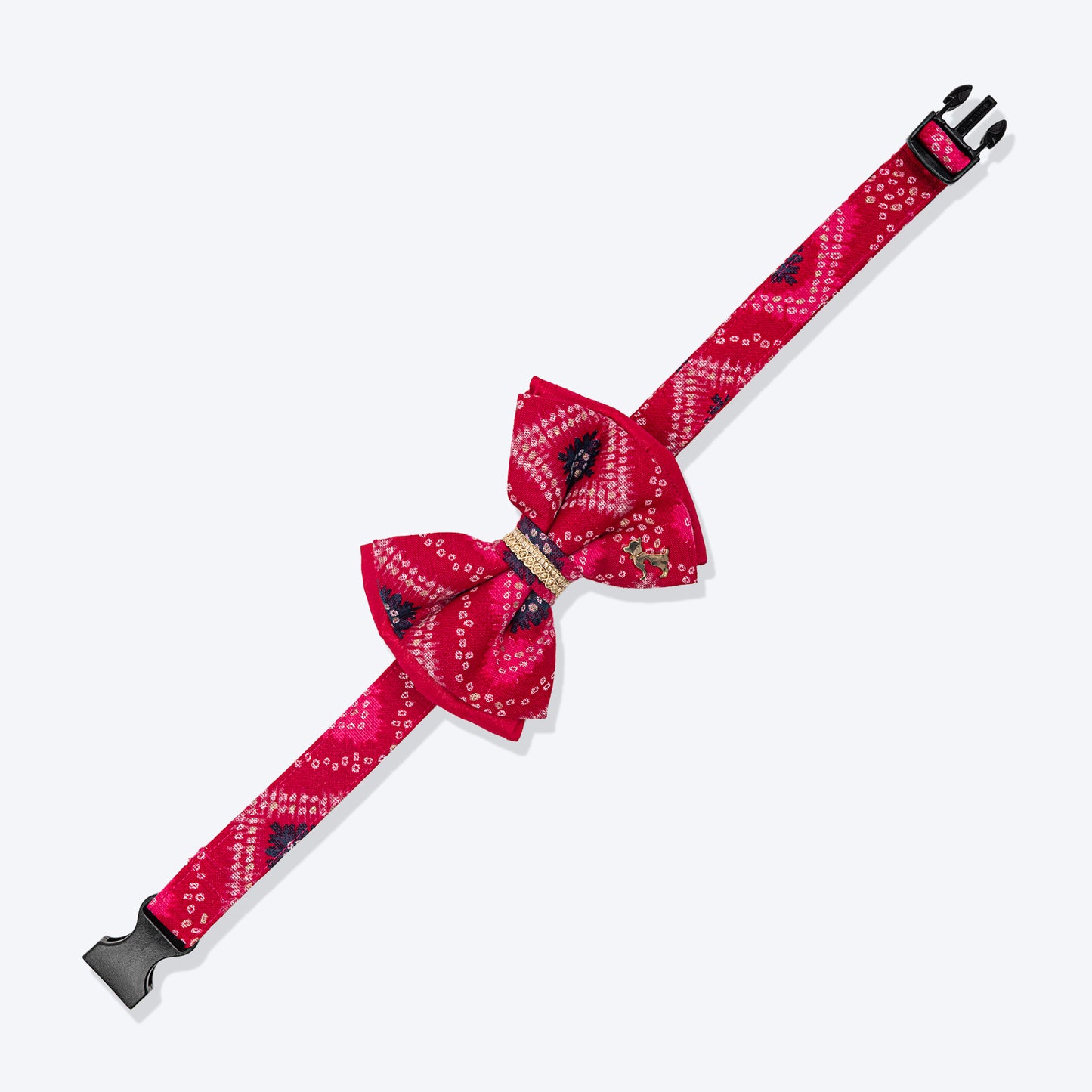 HUFT Rang Riwaz Bow Tie With Strap For Dog - Pink - Heads Up For Tails