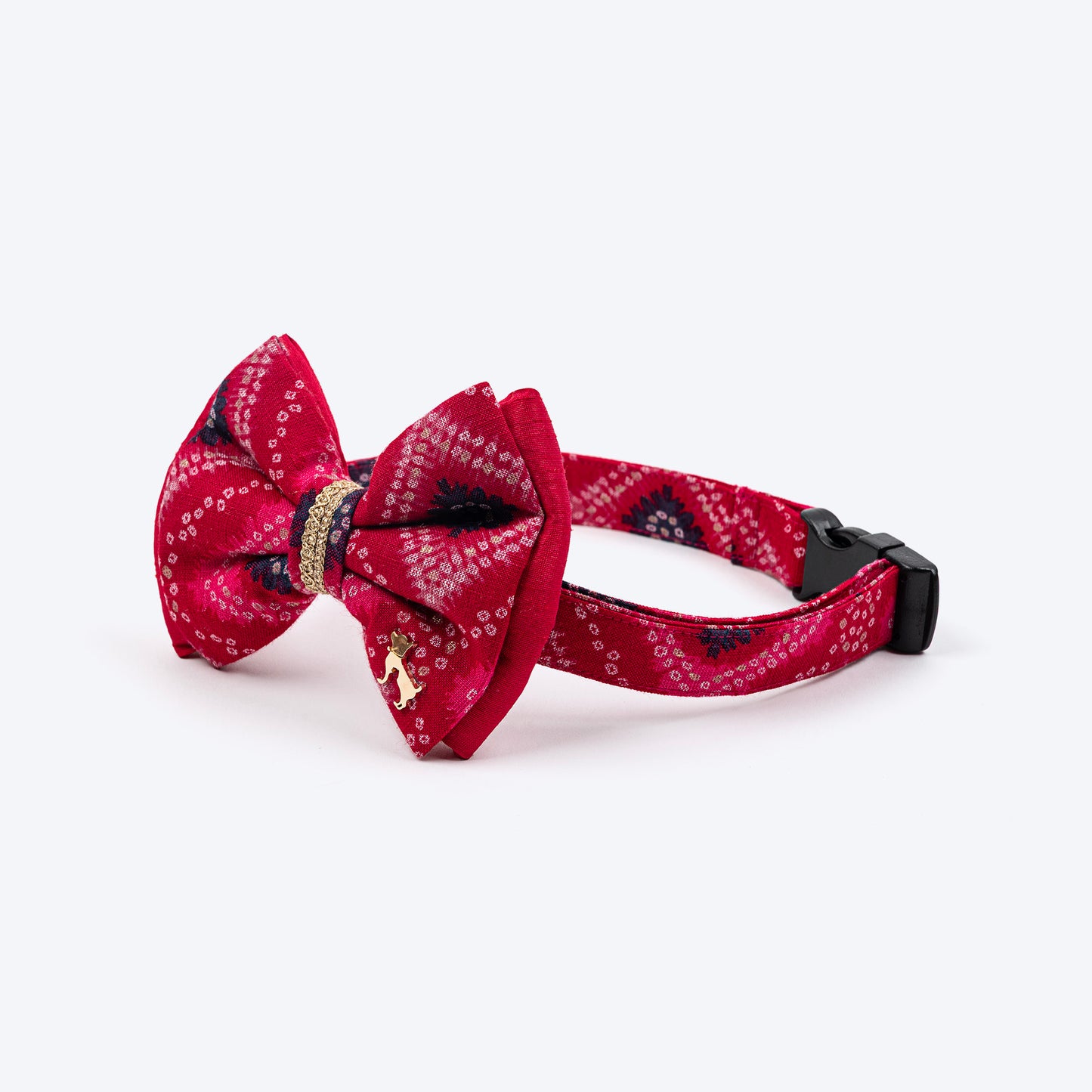 HUFT Rang Riwaz Bow Tie With Strap For Dog - Pink - Heads Up For Tails