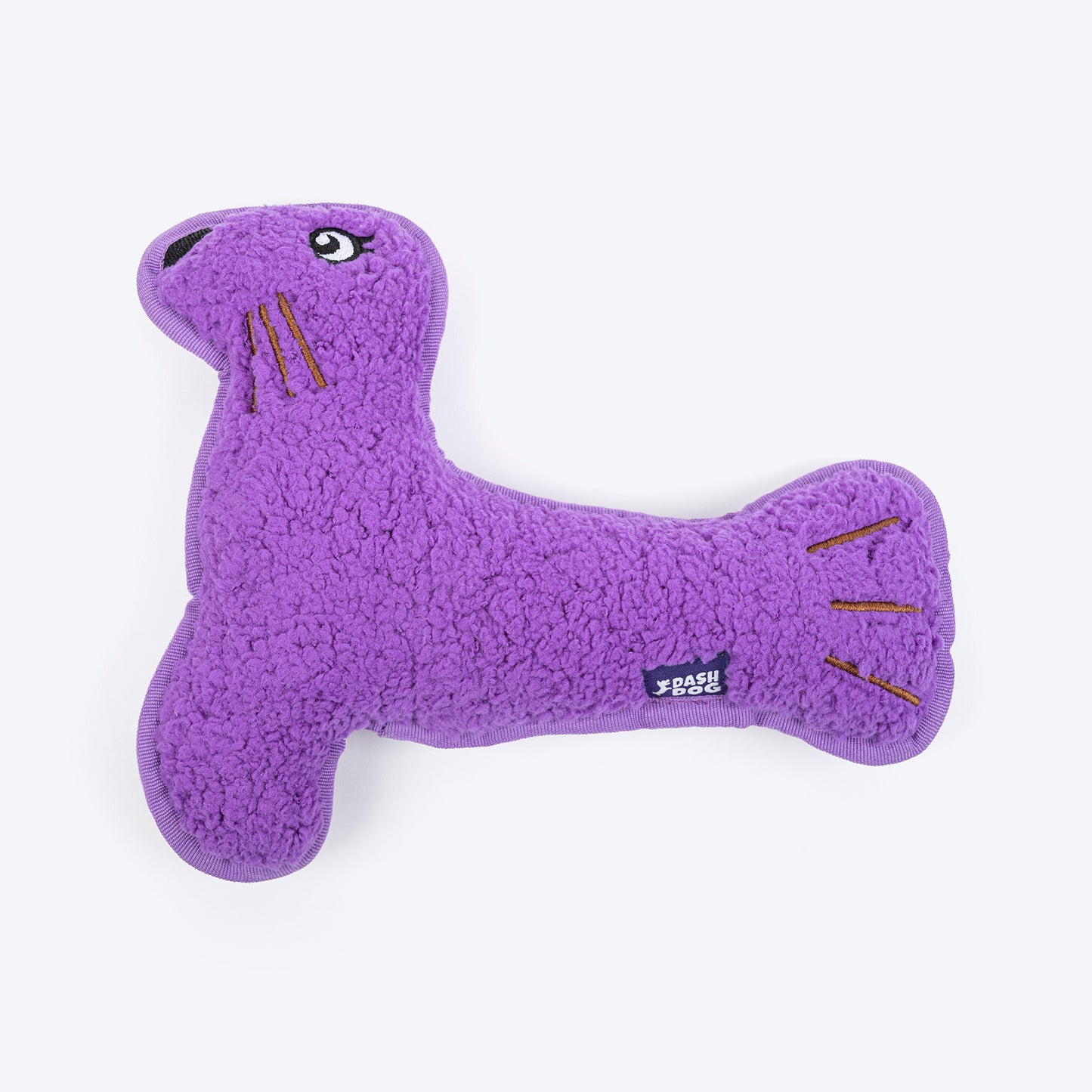 Dash Dog Silly Sea Lion Squeaky Plush Toy For Dog - Purple - Heads Up For Tails
