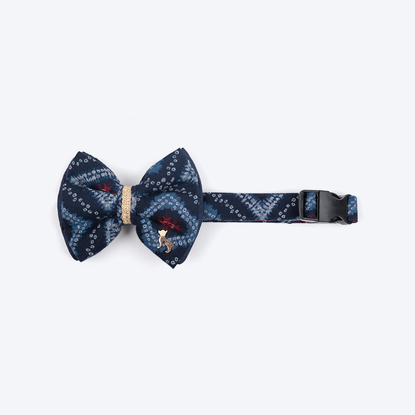 HUFT Rang Riwaz Bow Tie With Strap For Dog - Blue - Heads Up For Tails