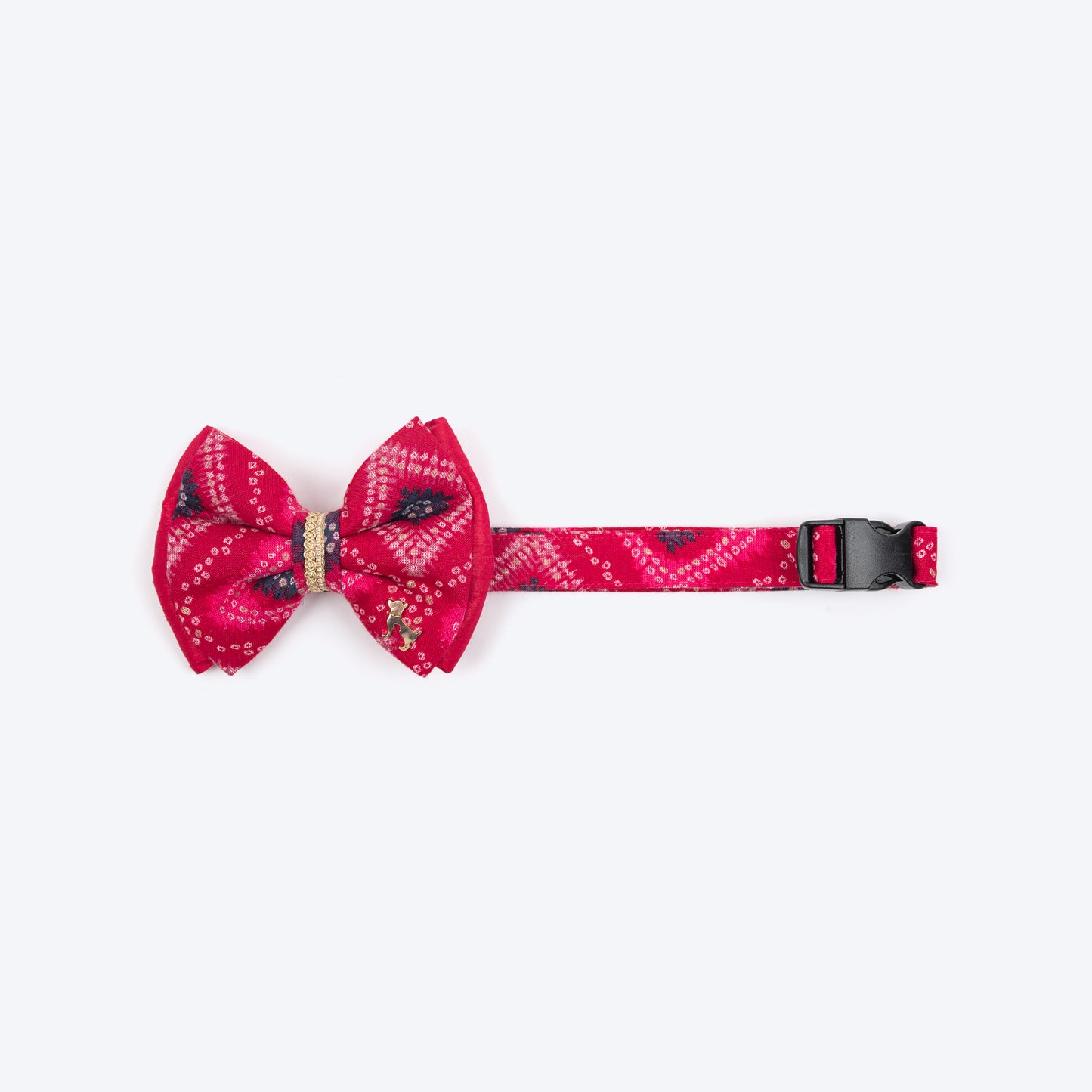 HUFT Rang Riwaz Bow Tie With Strap For Dog - Pink - Heads Up For Tails