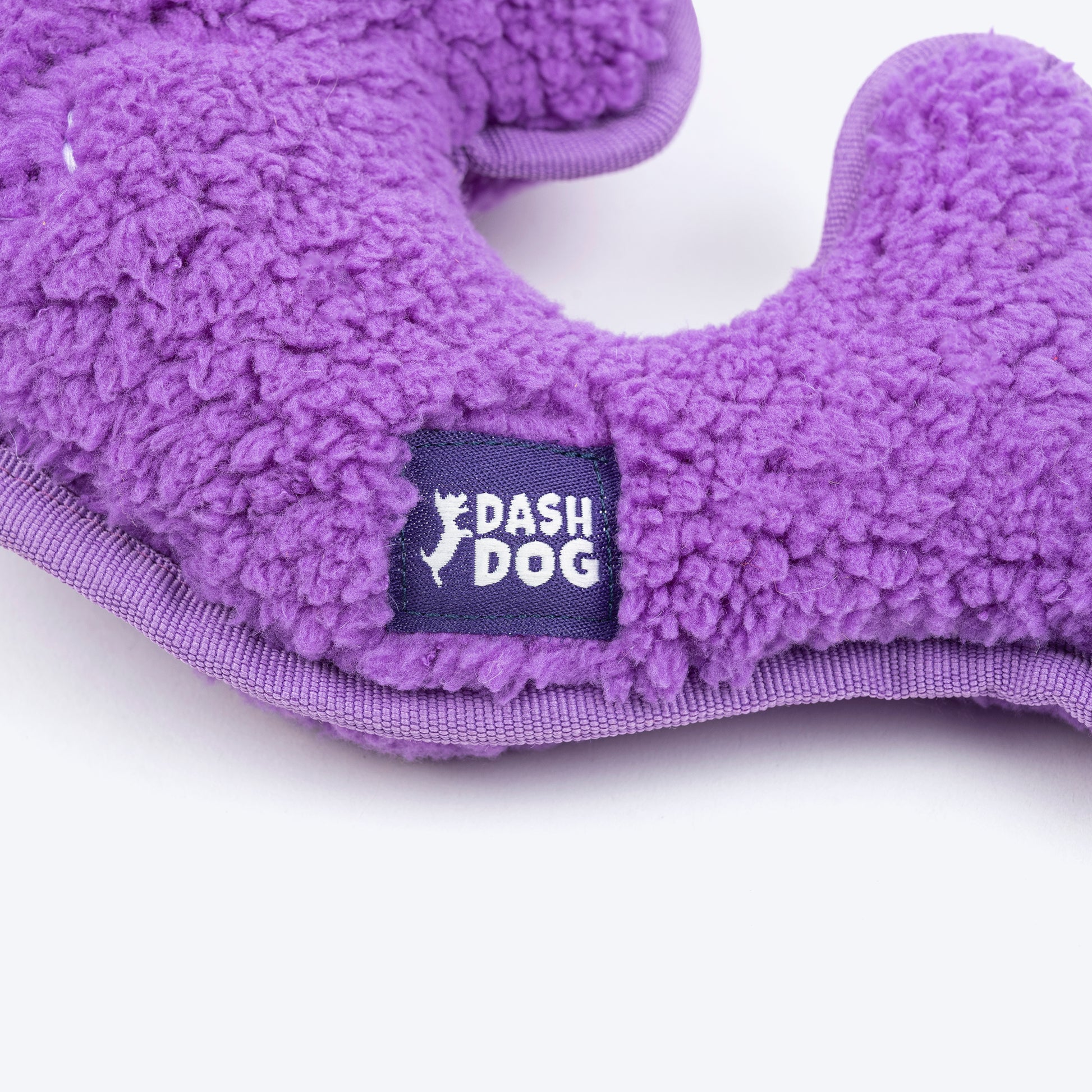 Dash Dog Wowie The Whale Squeaky Plush Toy For Dog - Purple - Heads Up For Tails