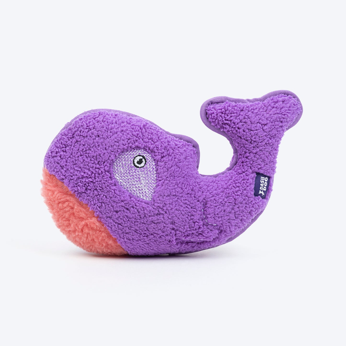 Dash Dog Wowie The Whale Squeaky Plush Toy For Dog - Purple - Heads Up For Tails