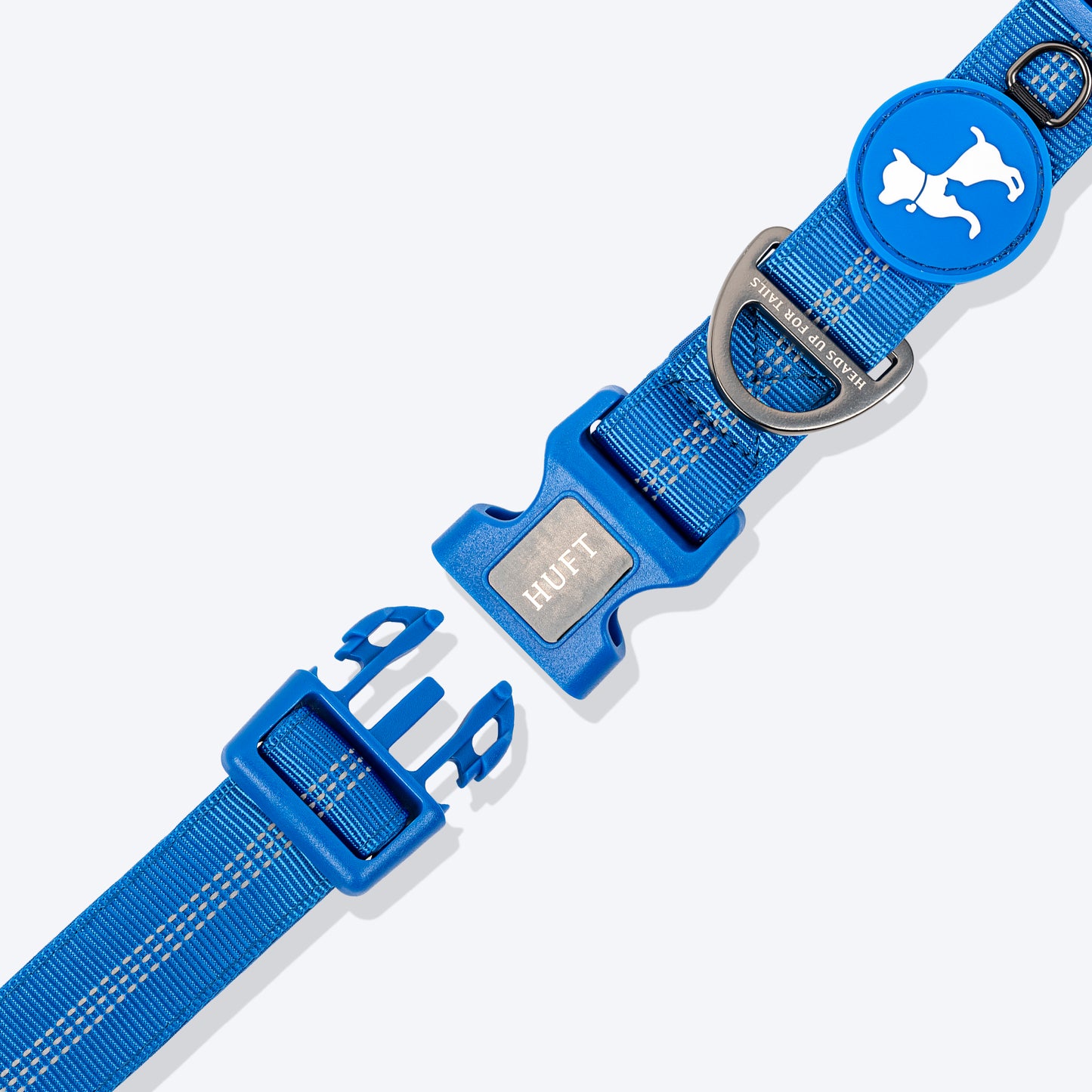 HUFT Comfort Plus Collar For Dog - Blue - Heads Up For Tails