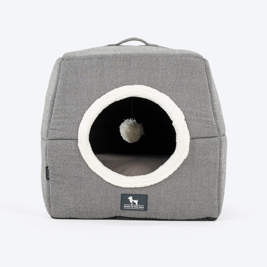 HUFT Furbulous Tent Bed For Cat - Grey - Heads Up For Tails