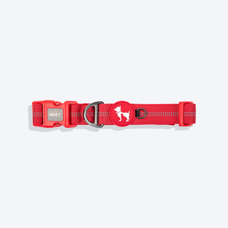 HUFT Comfort Plus Collar For Dog - Red - Heads Up For Tails