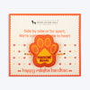 HUFT Pawsome Bhai Tie Rakhi For Dog & Cat - Orange