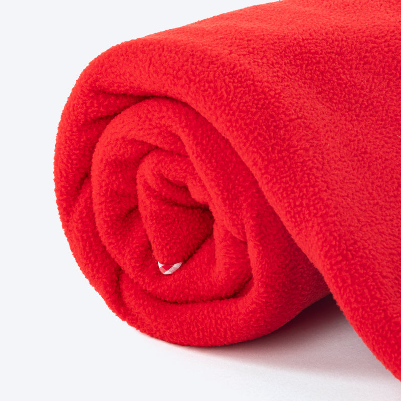 HUFT Personalised Snuggle Blanket For Dog & Cat - Red - Heads Up For Tails
