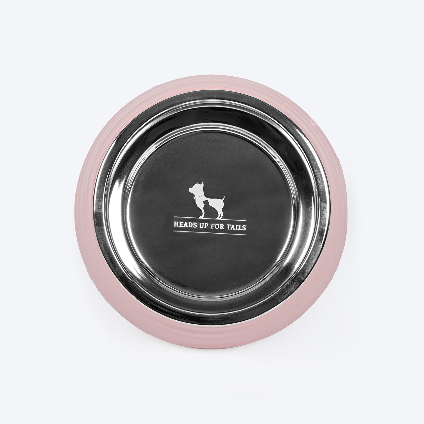 HUFT Breezy Basics Wave Embossed Melamine Bowl For Dog - Peach - Heads Up For Tails