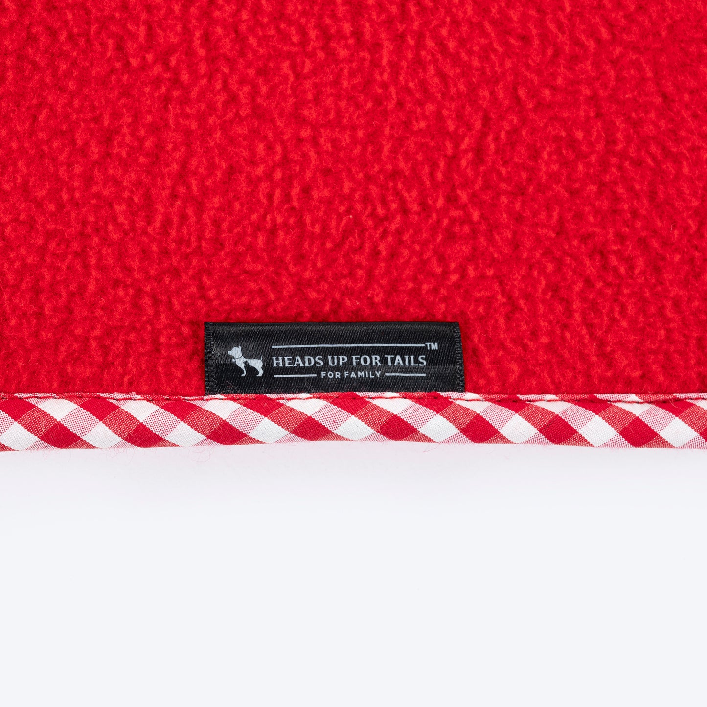 HUFT Personalised Snuggle Blanket For Dog & Cat - Red - Heads Up For Tails
