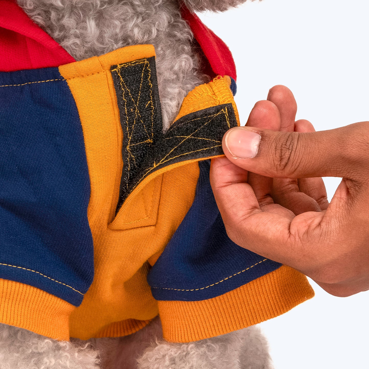 HUFT Colour Block Hoodie Sweatshirt For Pets- Mustard - Heads Up For Tails