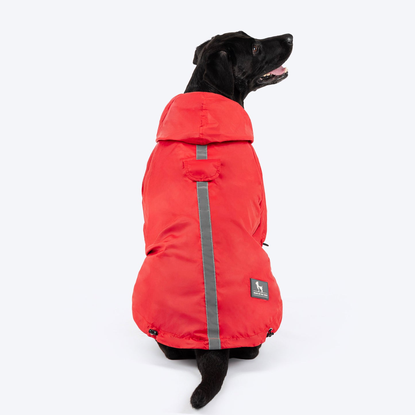 HUFT Magical Mist Raincoat With Harness Opening For Dog - Red