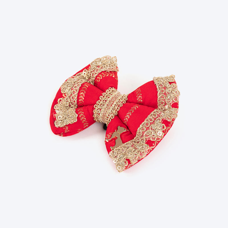 HUFT Royal Rang Bow Tie For Dog - Red - Heads Up For Tails