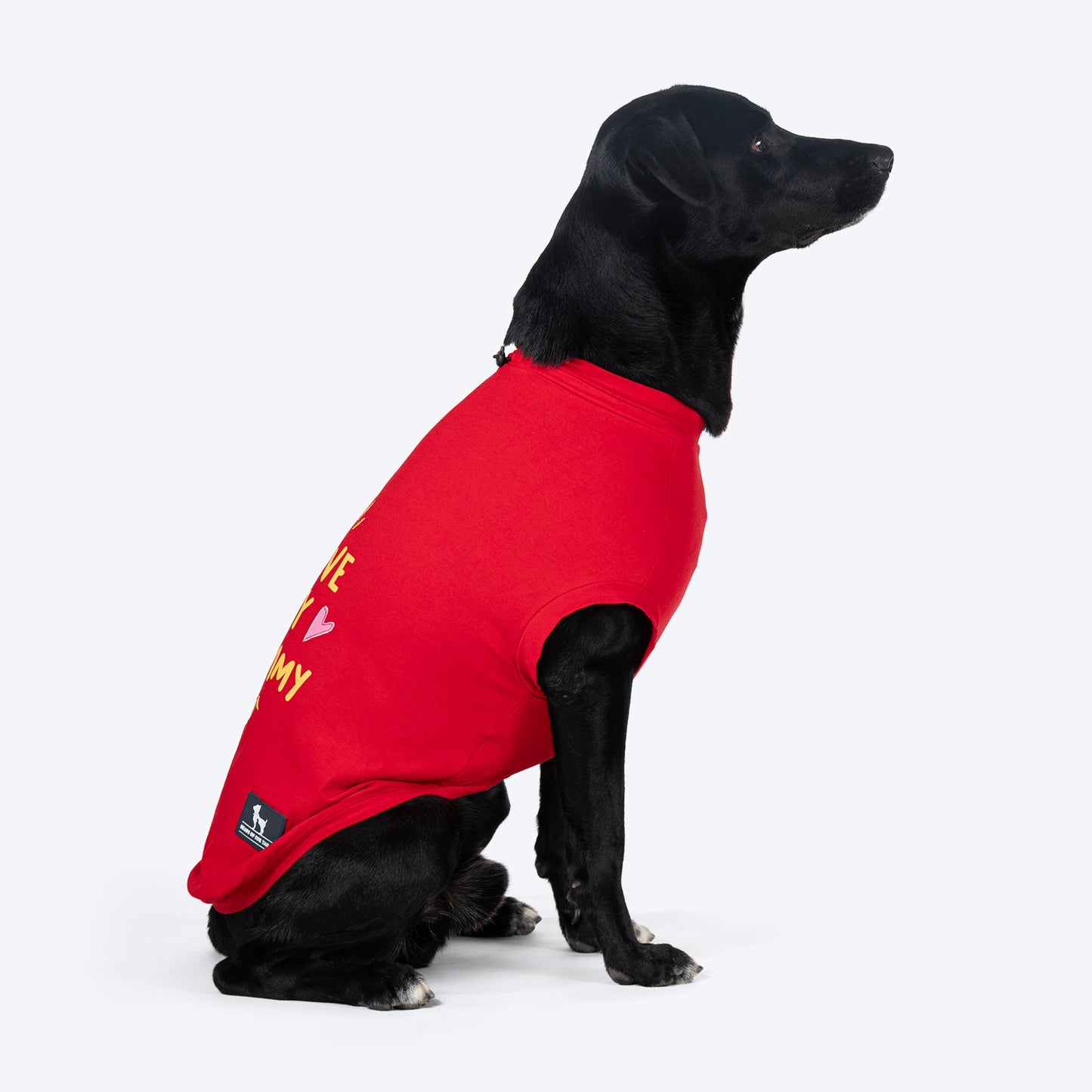 HUFT I Love My Mommy T-Shirts For Dog - Red - Heads Up For Tails