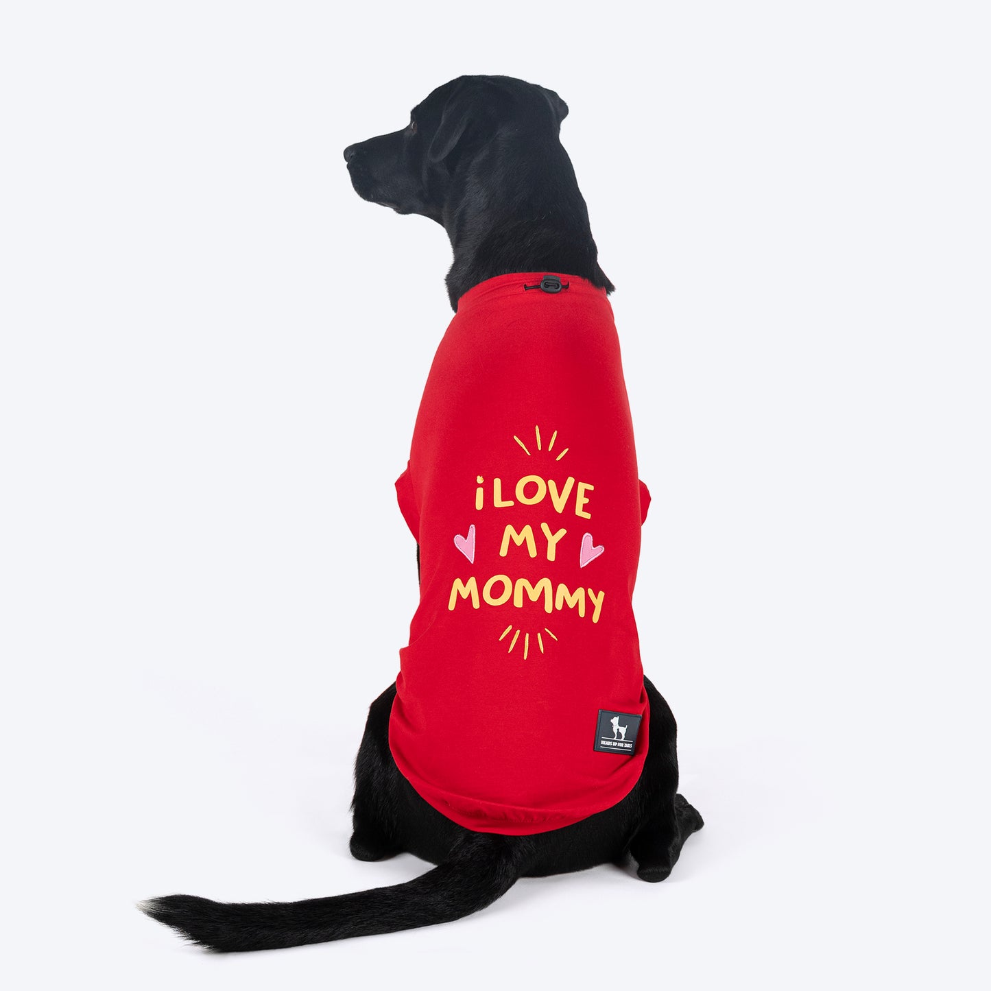 HUFT I Love My Mommy T-Shirts For Dog - Red - Heads Up For Tails