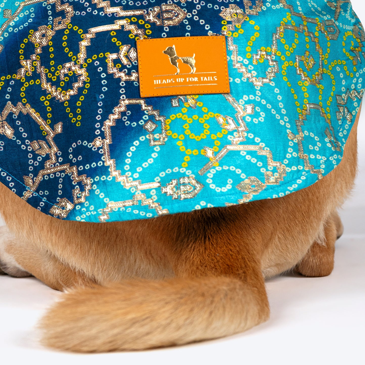HUFT Festive Bliss Kurta For Dog - Blue - Heads Up For Tails