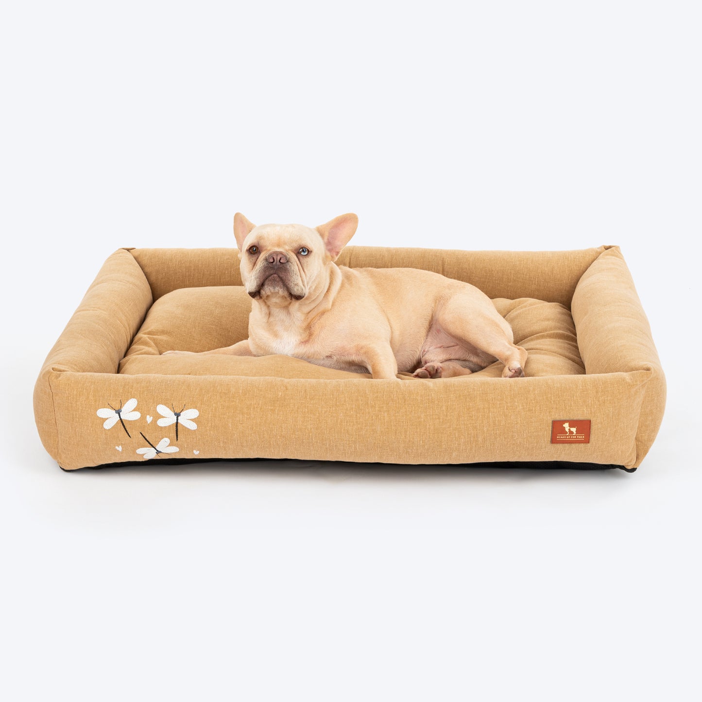 HUFT Flutter Of Love Lounger Bed For Dog - Light Brown - Heads Up For Tails