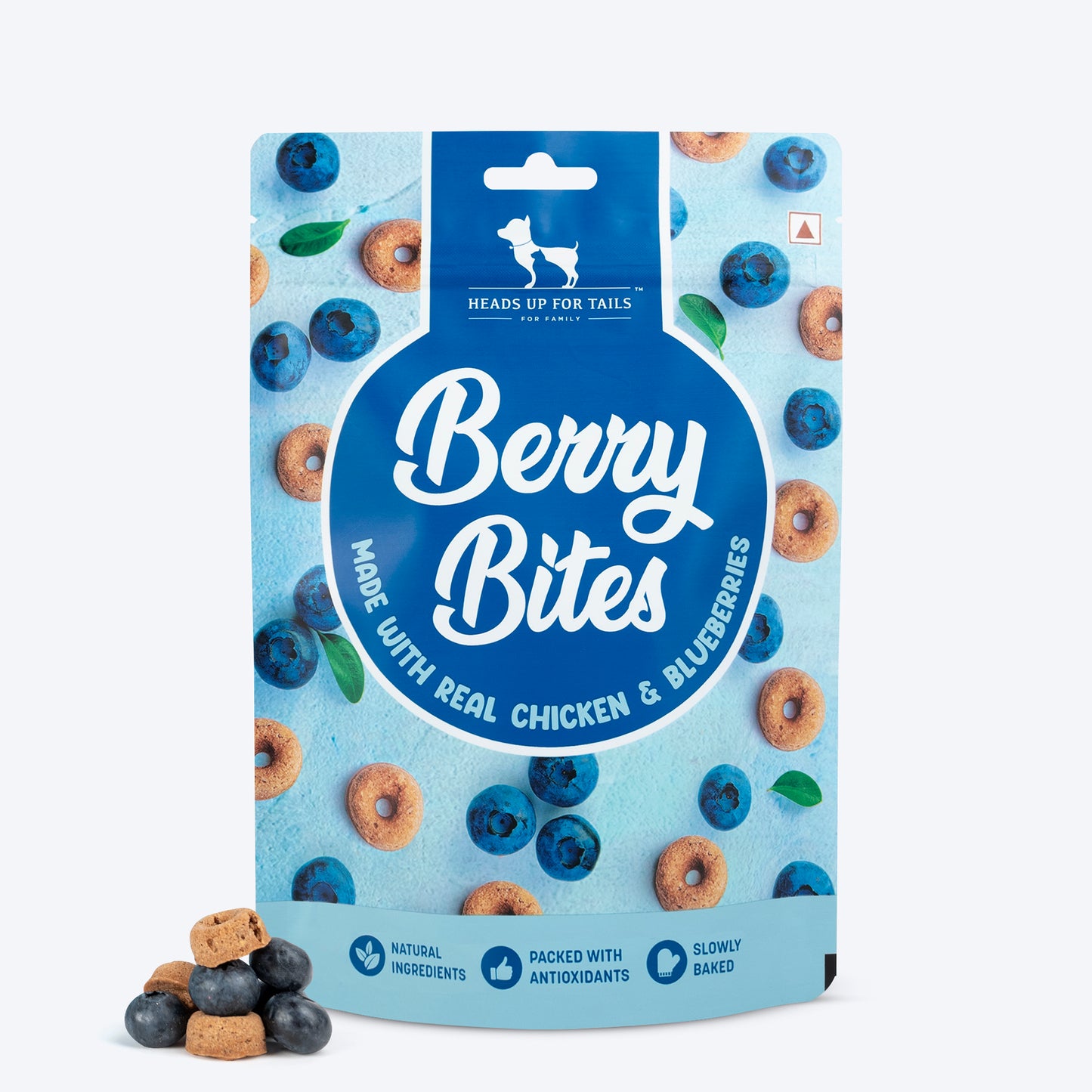 HUFT Berry Bites - Chicken & Blueberry Treats For Dogs - 140 gm - Heads Up For Tails