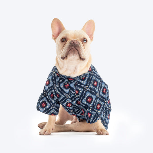 HUFT Rang Riwaz Kurta For Dog - Blue - Heads Up For Tails