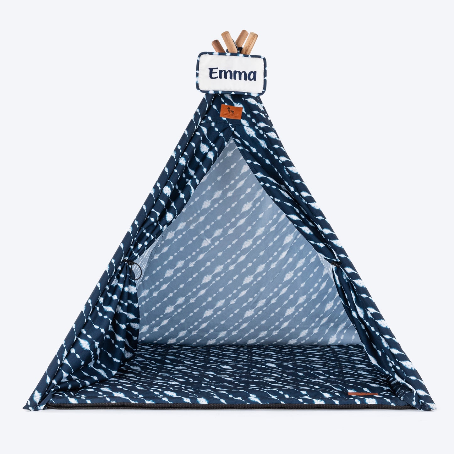 HUFT Personalised Cosy Canopy Teepee Tent For Dogs & Cats - Heads Up For Tails