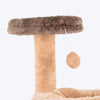 HUFT Cozy Crest Multipurpose Cat Tree - Brown & Beige