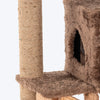 HUFT Purrfect Playhouse Multipurpose Cat Tree - Brown & Beige