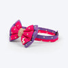 HUFT Desi Glam Bow Tie With Strap For Dog - Pink & Purple - Heads Up For Tails