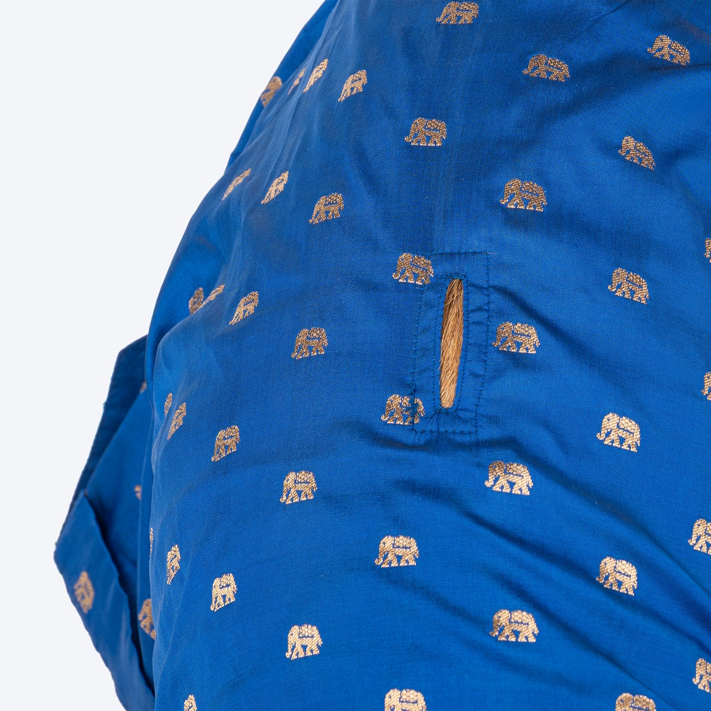 HUFT Royal Elephant Brocade Kurta For Dog - Navy Blue - Heads Up For Tails