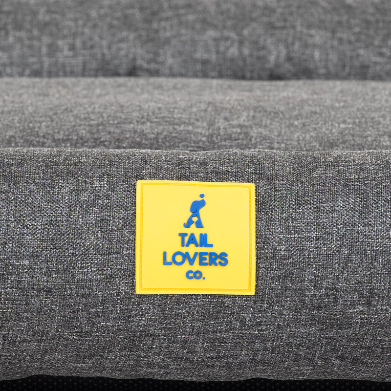 TLC Nesting Nook Bed For Dog - Charcoal Grey - Heads Up For Tails