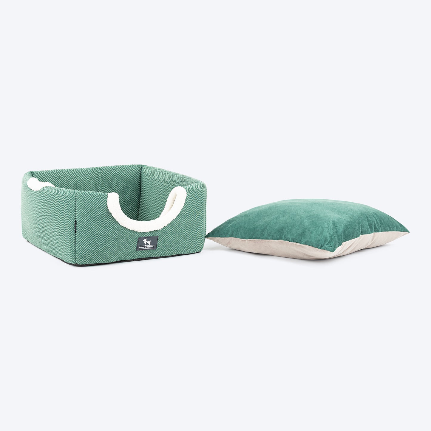 HUFT Furbulous Tent Bed For Dog - Green - Heads Up For Tails