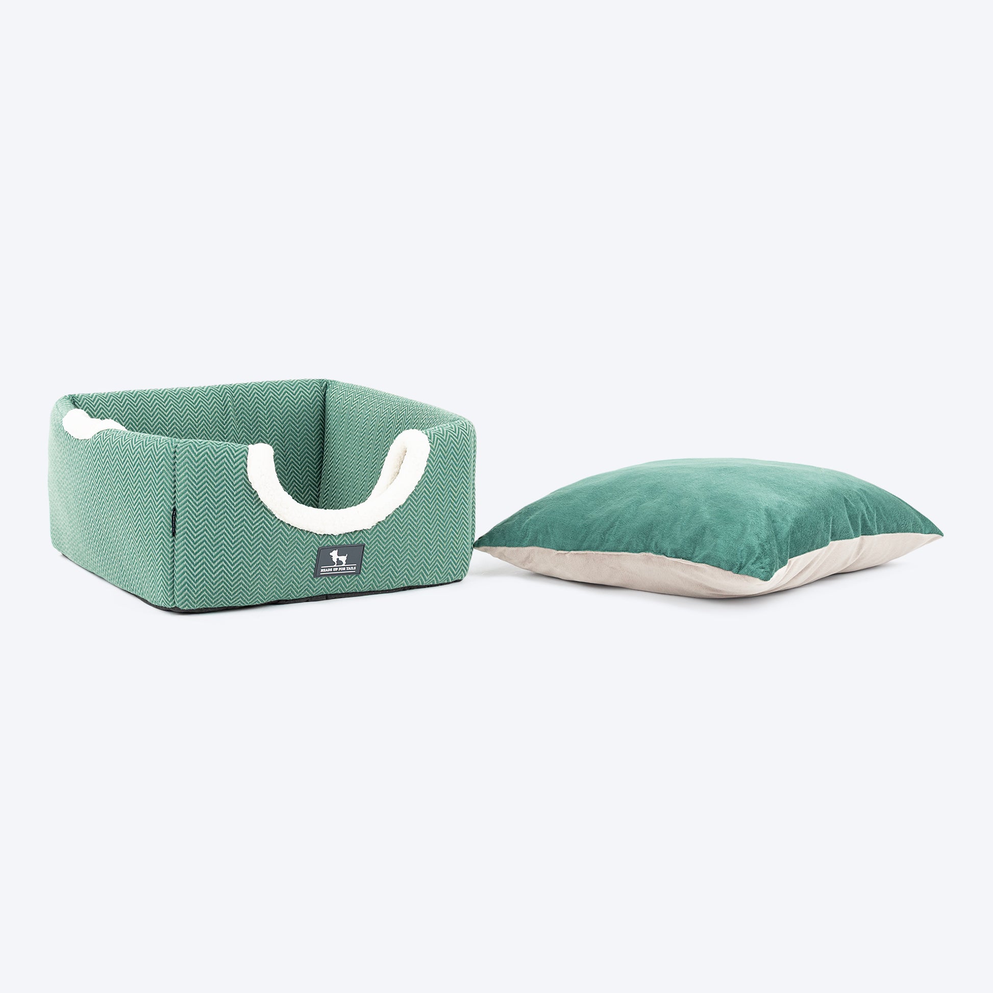 HUFT Furbulous Tent Bed For Dog - Green - Heads Up For Tails