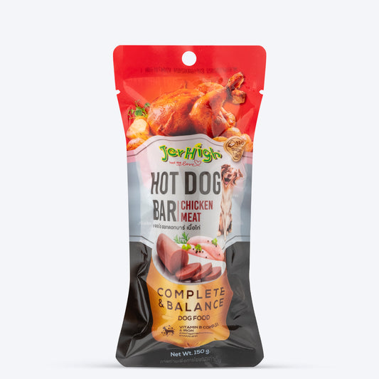 JerHigh Hotdog-Bar Dog Treat - Chicken - 150 g -01